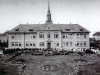 Schulgebäude der Landesschule, wie es früher einmal aussah