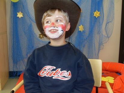 Alle hatten viel Spaß beim Kinderschminken.