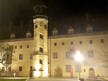 Lutherhaus mit Turm von vorn